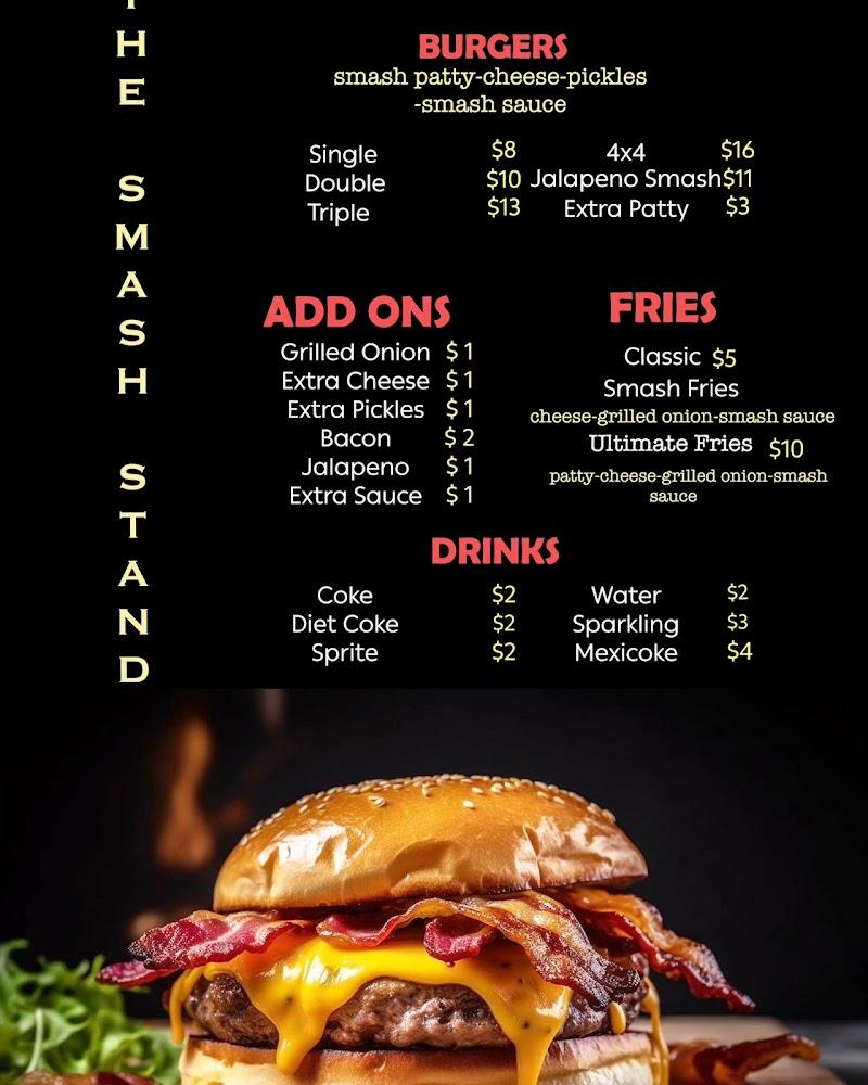 The Smash Stand Menu image 2